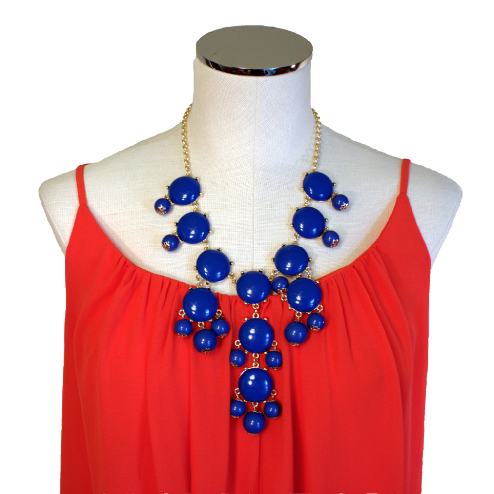 Blue Bauble Necklace — Everly and Ace